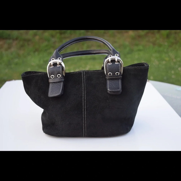 Tignanello suede tote bag - Picture 6 of 8